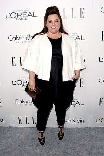 <p>As one of the night's honorees, Melissa made a bold red carpet statement in her black and white ensemble. While we aren't loving her sky-high hair, that cropped white jacket is *extremely* chic. </p>
<p><a href="http://www.cosmopolitan.co.uk/fashion/news/elle-magazine-melissa-mccarthy-cover" target="_blank">ELLE DEFENDS MELISSA MCCARTHY COVER</a></p>
<p><a href="http://www.cosmopolitan.co.uk/fashion/celebrity/best-dressed-mobo-awards" target="_blank">BEST DRESSED AT THE MOBO AWARDS</a></p>
<p><a href="http://www.cosmopolitan.co.uk/fashion/news/" target="_blank">GET MORE FASHION NEWS HERE</a></p>