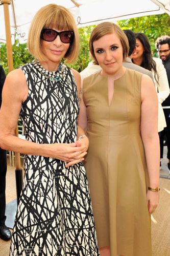 <p>Vogue editor-in-chief Anna Wintour and creator of Girls (and new member of the fash-pack) Lena Dunham cosy up at the Vogue event. </p>
<p><a href="http://www.cosmopolitan.co.uk/fashion/news/kate-bosworth-aw13-topshop-collection" target="_blank">KATE BOSWORTH X TOPSHOP: THE COLLECTION</a></p>
<p><a href="http://www.cosmopolitan.co.uk/fashion/celebrity/q-awards-best-dressed" target="_blank">BEST DRESSED AT THE Q AWARDS</a></p>
<p><a href="http://www.cosmopolitan.co.uk/fashion/celebrity/celebrity-engagement-rings#fbIndex1" target="_blank">CELEBRITY ENGAGEMENT RINGS</a></p>