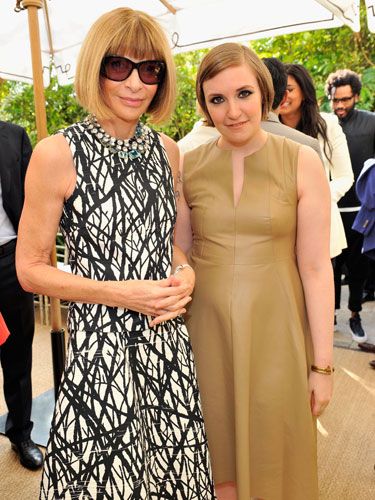 <p>Vogue editor-in-chief Anna Wintour and creator of Girls (and new member of the fash-pack) Lena Dunham cosy up at the Vogue event. </p>
<p><a href="http://www.cosmopolitan.co.uk/fashion/news/kate-bosworth-aw13-topshop-collection" target="_blank">KATE BOSWORTH X TOPSHOP: THE COLLECTION</a></p>
<p><a href="http://www.cosmopolitan.co.uk/fashion/celebrity/q-awards-best-dressed" target="_blank">BEST DRESSED AT THE Q AWARDS</a></p>
<p><a href="http://www.cosmopolitan.co.uk/fashion/celebrity/celebrity-engagement-rings#fbIndex1" target="_blank">CELEBRITY ENGAGEMENT RINGS</a></p>