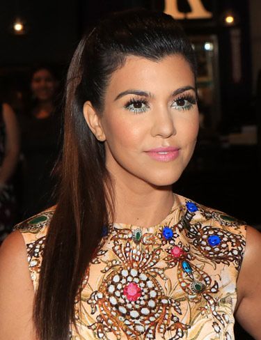 <p>Kourtney Kardashian has paired amazing 60s makeup with the modern trend for sleek hair. The supersized feather lashes – top <em>and</em> bottom – look amazing with a slick of blue liner and pale pink lippy.</p>
<p><a href="http://www.cosmopolitan.co.uk/beauty-hair/news/styles/celebrity/cosmo-hairstyle-of-the-day" target="_blank">COSMO'S HAIRSTYLE OF THE DAY</a></p>
<p><a href="http://www.cosmopolitan.co.uk/beauty-hair/news/styles/celebrity/frow-hair-celebrity-fashion-week" target="_blank">FRONT ROW HAIRSTYLES WE LOVE</a></p>
<p><a href="http://www.cosmopolitan.co.uk/beauty-hair/news/styles/celebrity/" target="_blank">MORE CELEBRITY HAIR IDEAS</a></p>