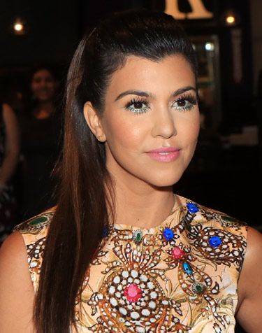 <p>Kourtney Kardashian has paired amazing 60s makeup with the modern trend for sleek hair. The supersized feather lashes – top <em>and</em> bottom – look amazing with a slick of blue liner and pale pink lippy.</p>
<p><a href="http://www.cosmopolitan.co.uk/beauty-hair/news/styles/celebrity/cosmo-hairstyle-of-the-day" target="_blank">COSMO'S HAIRSTYLE OF THE DAY</a></p>
<p><a href="http://www.cosmopolitan.co.uk/beauty-hair/news/styles/celebrity/frow-hair-celebrity-fashion-week" target="_blank">FRONT ROW HAIRSTYLES WE LOVE</a></p>
<p><a href="http://www.cosmopolitan.co.uk/beauty-hair/news/styles/celebrity/" target="_blank">MORE CELEBRITY HAIR IDEAS</a></p>