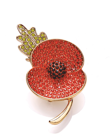 <p>We love the red crystal Buckley London poppy, as seen on HRH the Duchess of Cambridge on Remembrance Sunday last year?</p>
<p>Red crystal brooch, £25, <a href="http://www.buckleylondon.com">www.buckleylondon.com</a></p>
<p><a href="http://www.cosmopolitan.co.uk/fashion/shopping/investment-winter-coats" target="_blank">10 WINTER COATS WORTH INVESTING IN</a></p>
<p><a href="http://www.cosmopolitan.co.uk/fashion/shopping/what-to-wear-this-week-28-october-2013" target="_blank">WHAT TO WEAR THIS WEEK</a></p>
<p><a href="http://www.cosmopolitan.co.uk/fashion/celebrity/" target="_blank">SEE THE LATEST CELEBRITY TRENDS</a></p>