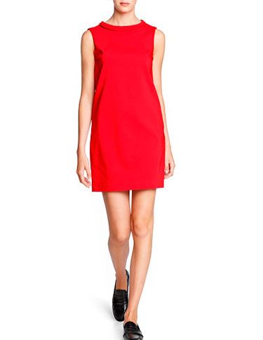 <p>Mango is great for party dresses - this is our favourite because of its Audrey Hepburn 60s collar and loose shift dress style. Wear with mid-heels for an updated Breakfast At Tiffanys look.</p>
<p>Stand collar shift dress, £34.99, <a href="http://shop.mango.com/GB/p0/mango/clothing/stand-collar-shift-dress/?id=13045576_03&n=1&s=prendas.vestidosprendas&ident=0__1_0_1383043009105" target="_blank">Mango</a></p>
<p><a href="http://www.cosmopolitan.co.uk/fashion/shopping/office-party-dresses" target="_blank">THE OFFICE PARTY LITTLE BLACK DRESS EDIT</a></p>
<p><a href="http://www.cosmopolitan.co.uk/fashion/shopping/what-to-wear-this-week-28-october-2013" target="_blank">WHAT TO WEAR THIS WEEK </a></p>
<p><a href="http://www.cosmopolitan.co.uk/fashion/shopping/ten-winter-boots-under-fifty-pounds" target="_blank">TOP TEN WINTER BOOTS UNDER £50</a></p>