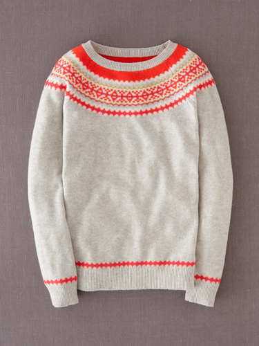 <p>For a fresh new take on the festive knit, just add a flash of fluro.</p>
<p>Fair Isle yoke jumper, £79, <a href="http://www.boden.co.uk/en-GB/Womens-Knitwear/Jumpers/WK868/Womens-Fair-Isle-Yoke-Jumper.html" target="_blank">boden.co.uk</a></p>
<p><a href="http://www.cosmopolitan.co.uk/fashion/shopping/christmas-jumpers-2013-primark-womens" target="_blank">PRIMARK'S CHRISTMAS JUMPERS ARE HERE!</a></p>
<p><a href="http://www.cosmopolitan.co.uk/fashion/shopping/fluffy-jumpers-winter-fashion-trend" target="_blank">FIVE OF THE BEST FLUFFY JUMPERS</a></p>
<p><a href="http://www.cosmopolitan.co.uk/fashion/shopping/investment-winter-coats" target="_blank">10 WINTER COATS WORTH INVESTING IN</a></p>