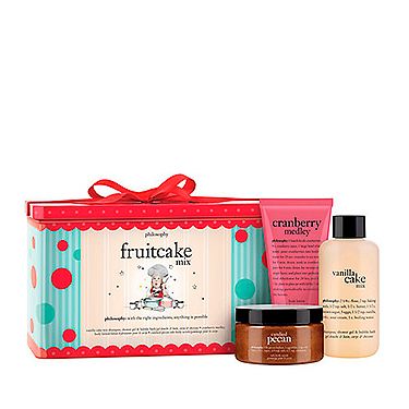 <p>Give your mum a little treat with this adorable Philosophy set. <br /><br />With drool-worthy scents like cranberry, vnailla and pecan, the products that leave the skin super soft and smelling absolutely delicious.<br /><br />Some extra sweetness for when you can't possibly fit any more cake in.</p>
<p>Philosophy fruitcake mix, £24, <a href="http://www.johnlewis.com/philosophy-fruitcake-mix-set/p591586" target="_blank">johnlewis.com</a></p>