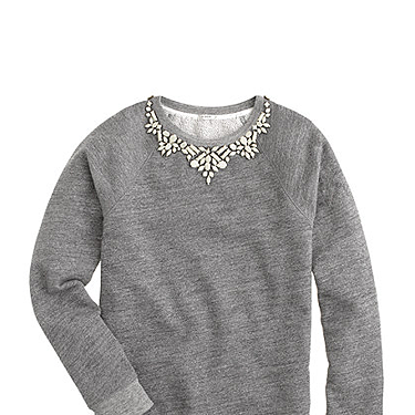 <p>"A comfy terry sweatshirt with the statement necklace built right in."</p>
<p>Bib necklace sweatshirt, £98, <a href="http://www.jcrew.com/womens_special_sizes/xxl/Knits/PRD~07590/07590.jsp" target="_blank">jcrew.com</a></p>
<p><a href="http://www.cosmopolitan.co.uk/fashion/news/j-crew-open-london-stores-uk" target="_blank">J Crew comes to the UK (at last)</a></p>
<p><a href="http://www.cosmopolitan.co.uk/fashion/shopping/nyfw-street-style#fbIndex1" target="_blank">See New York Fashion Week street style</a></p>
<p><a href="http://www.cosmopolitan.co.uk/fashion/shopping/investment-winter-coats" target="_blank">10 winter coats worth investing in</a></p>