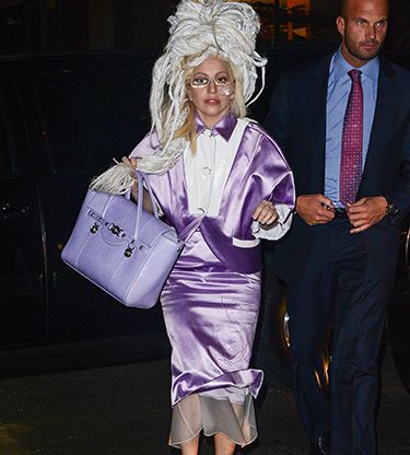 <p>Isn't this what you would wear to SNL rehearsals? Lady Gaga looked lovely (er, sort of) in lavender and a dreadlock wig on her way to the show's studio.</p>
<p><a href="http://www.cosmopolitan.co.uk/celebs/entertainment/lady-gaga-marijuana-addiction" target="_blank">LADY GAGA TALKS ADDICTION</a></p>
<p><a href="http://www.cosmopolitan.co.uk/celebs/entertainment/lady-gaga-naked-gay-nightclub?click=main_sr" target="_blank">LADY GAGA GETS COMPLETELY NAKED AT G-A-Y NIGHTCLUB</a></p>
<p><a href="http://www.cosmopolitan.co.uk/celebs/celebrity-gossip/lady-gaga-neck-tattoo-rio?click=main_sr" target="_blank">GAGA SHOWS OFF BRAND NEW NECK TATTOO</a></p>