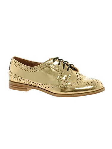 <p>We're rather partial to a brogue, and while definitely not for wallflowers, these golden lace-ups are certainly festive. </p>
<p>Murphy brogues, £45, <a href="http://www.asos.com/ASOS/ASOS-MURPHY-Brogues/Prod/pgeproduct.aspx?iid=3177268&cid=6459&sh=0&pge=0&pgesize=204&sort=-1&clr=Gold" target="_blank">asos.com</a></p>
<p><a href="http://www.cosmopolitan.co.uk/fashion/shopping/christmas-party-high-heel-shoes" target="_blank">THE BEST CHRISTMAS PARTY HEELS</a></p>
<p><a href="http://www.cosmopolitan.co.uk/fashion/shopping/christmas-party-accessories-jewellery-bags" target="_blank">AMAZING PARTY ACCESSORIES</a></p>
<p><a href="http://www.cosmopolitan.co.uk/fashion/shopping/cheap-christmas-party-dresses" target="_blank">BARGAIN DRESSES FOR THE FESTIVE SEASON</a></p>