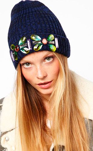 <p>If you prefer your headwear to be a tad more feminine, rock the embellished look with this beanie.<br /><br />Embellished turn up beanie, £12, <a href="http://www.asos.com/ASOS/ASOS-Embellished-Turn-Up-Beanie/Prod/pgeproduct.aspx?iid=3032997&cid=6449&sh=0&pge=0&pgesize=204&sort=-1&clr=Navy" target="_blank">ASOS</a></p>
<p><a href="http://www.cosmopolitan.co.uk/fashion/how-to-wear-polo-necks" target="_blank">COSMO'S GUIDE TO WEARING POLO NECKS </a></p>
<p><a href="http://www.cosmopolitan.co.uk/fashion/shopping/thigh-high-boots" target="_blank">SHOP THE THIGH-HIGH BOOT TREND</a></p>
<p><a href="http://www.cosmopolitan.co.uk/fashion/shopping/winter-wardrobe-essentials" target="_blank">TOP TEN WINTER WARDROBE ESSENTIALS</a></p>