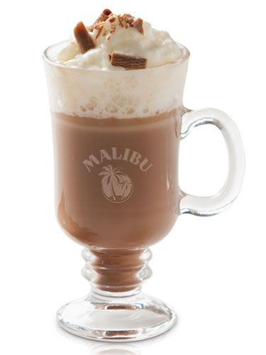 <p>Thought <a href="http://www.maliburumdrinks.com/uk/" target="_blank">Malibu</a> was just for sunnier days? Oh, how wrong you were. This sinfully delicious and warming chocolate Malibu drink is set to become your new favourite winter tipple.<br /><br /><strong>Ingredients:</strong><br />50ml Malibu<br />Hot Chocolate<br />Chocolate Sprinkles<br />Whipped Cream<br /><br /><strong>Method:</strong><br />Mix the Malibu into ready-made hot chocolate and top with whipped cream and chocolate sprinkles. Et voila, your own chocolate-y masterpiece.</p>