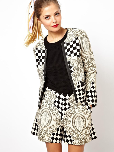 <p>We love the 90s Verscace vibes of this printed two-piece. In fact, it's so fashion forward, it will see you through summer 2014, too.</p>
<p>Mono jacquard print blazer and shorts set, £90, <a href="http://www.asos.com/ASOS/ASOS-Blazer-in-Mono-Mixed-Jacquard/Prod/pgeproduct.aspx?iid=3412042&cid=16275&sh=0&pge=0&pgesize=204&sort=-1&clr=Black%2fcream" target="_blank">asos.com</a></p>
<p><a href="http://www.cosmopolitan.co.uk/fashion/shopping/cheap-christmas-party-dresses" target="_blank">SHOP PARTY DRESSES FOR £25 OR LESS</a></p>
<p><a href="http://www.cosmopolitan.co.uk/fashion/shopping/christmas-party-best-flat-shoes" target="_blank">12 FABULOUS FLATS TO DANCE ALL NIGHT IN</a></p>
<p><a href="http://www.cosmopolitan.co.uk/fashion/celebrity/" target="_blank">GET CELEBRITY STYLE INSPIRATION</a></p>