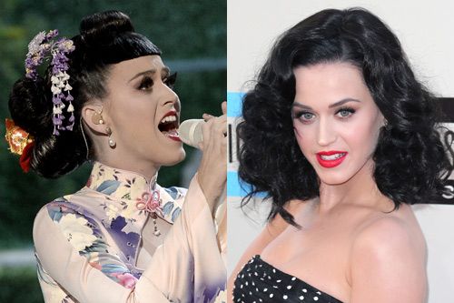 <p>Upon arrival Katy totally nailed classic party curls but for her Geisha guise she pulled off one of her most amazing looks yet. The blunt fringe, multiple buns and intricate adornments were quite the performance!</p>
<p><a href="http://www.cosmopolitan.co.uk/beauty-hair/news/styles/celebrity/celebrity-party-hair-style-inspiration" target="_blank">PARTY HAIRSTYLE IDEAS</a></p>
<p><a href="http://www.cosmopolitan.co.uk/beauty-hair/news/trends/celebrity-beauty/pixie-crop-celebrity-icons" target="_blank">CELEBRITY TREND: SHORT HAIR</a></p>
<p><a href="http://www.cosmopolitan.co.uk/beauty-hair/news/styles/celebrity/face-framing-fringes-hair-trend?click=main_sr" target="_blank">COOL CELEBRITY FRINGES</a></p>