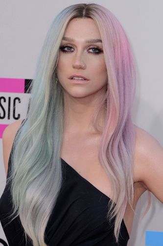 <p>Just when we were wondering where crazy colours would go next, Ke$ha demoed this two tone look and we're keen to copy. Half pastel pink and half baby blue, grunge meets cute in the best possible way.</p>
<p><a href="http://www.cosmopolitan.co.uk/beauty-hair/news/styles/celebrity/celebrity-party-hair-style-inspiration" target="_blank">PARTY HAIRSTYLE IDEAS</a></p>
<p><a href="http://www.cosmopolitan.co.uk/beauty-hair/news/trends/celebrity-beauty/pixie-crop-celebrity-icons" target="_blank">CELEBRITY TREND: SHORT HAIR</a></p>
<p><a href="http://www.cosmopolitan.co.uk/beauty-hair/news/styles/celebrity/face-framing-fringes-hair-trend?click=main_sr" target="_blank">COOL CELEBRITY FRINGES</a></p>