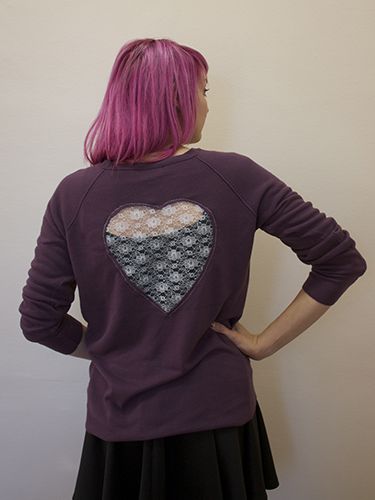 <p>You don't always have to wear your heart on your sleeve; with this guide you can stitch it on the back of an old jumper.</p>
<p><strong>You Will Need:</strong> Jumper, One sizeable Quarter (1/4yd) of Lace, Fabric Large Piece of Paper or Pattern Paper, Pencil, Paper, Scissors, Tailor's Chalk, Fabric Scissors, Pins, Sewing Machine</p>
<p>1. Fold the paper in half, and draw half of a heart along the fold. This heart can be as large as you like. Cut out the heart, then you have your template.</p>
<p>2. Place the heart template onto the back of the jumper to settle on where you'd like the heart cut-out to be, and pin into place.</p>
<p>3. Draw around the template with chalk.</p>
<p>4. Cut out the inside of the heart.</p>
<p>5. Fold the paper template in half, and pin this to the lace fabric on the fold, lining up the edges.</p>
<p>6. Cut out a heart shape in the lace fabric, ensuring you add a 1.5cm seam allowance around the template</p>
<p>7. Turn the jumper inside out, lay the lace over the cut-out and pin into place.</p>
<p>8. Use a small zigzag stitch on your sewing machine to sew the lace heart to the jumper.</p>
<p><a href="http://www.cosmopolitan.co.uk/fashion/shopping/christmas-jumpers?click=main_sr" target="_blank">NEW LOOK'S CHRISTMAS JUMPERS ARE IN</a></p>
<p><a href="http://www.cosmopolitan.co.uk/fashion/news/fearne-cotton-picture-perfect-autumn-jumper?click=main_sr" target="_blank">FEARNE COTTON ROCKS OVERSIZED JUMPER</a></p>
<p><a href="http://www.cosmopolitan.co.uk/blogs/cosmo-blog-awards-2013/best-craft-blog-2013-blogger-hot-topics?click=main_sr" target="_blank">BEST CRAFT BLOG HOT TOPICS</a></p>