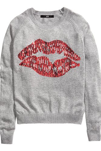 <p>Take inspiration from Mick Jagger and Angelina by showing off your massive pair of lips - in the form of this sparkly jumper!</p>
<p>Knitted jumper, £14.99, <a href="http://www.hm.com/gb/product/18786?article=18786-A" target="_blank">hm.com</a></p>
<p><a href="http://www.hm.com/gb/product/18786?article=18786-A" target="_blank">ELLIE GOULDING'S FASHION FORWARD LOOKS</a></p>
<p><a href="http://www.cosmopolitan.co.uk/fashion/shopping/christmas-party-dresses-secret-shapewear" target="_blank">PARTY DRESSES WITH SECRET SHAPEWEAR</a></p>
<p><a href="http://www.cosmopolitan.co.uk/fashion/shopping/christmas-party-best-flat-shoes" target="_blank">12 FABULOUS FLATS</a></p>