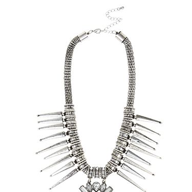 <p>If the DJ still hasn't played Ignition (Remix) after your 100th request, then cheer yourself up by admiring this lovely necklace in the bathroom mirror. Works every time.</p>
<p>Statement gem and spike necklace, £8, Primark</p>
<p><a href="http://www.cosmopolitan.co.uk/fashion/shopping/cheap-christmas-party-dresses" target="_blank">PARTY DRESSES FOR £25 OR LESS</a></p>
<p><a href="http://www.cosmopolitan.co.uk/fashion/shopping/christmas-party-accessories-jewellery-bags" target="_blank">40 AMAZING PARTY ACCESSORIES</a></p>
<p><a href="http://www.cosmopolitan.co.uk/fashion/shopping/winter-coats-less-than-50-pounds" target="_blank">WINTER COATS UNDER £50</a></p>