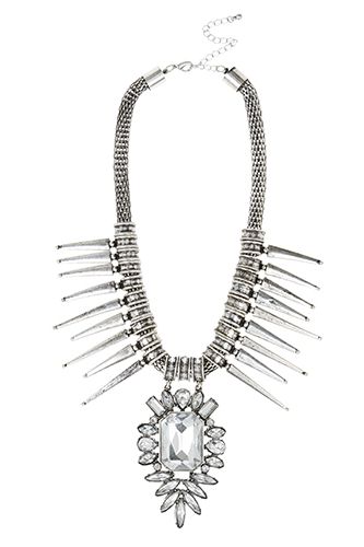 <p>If the DJ still hasn't played Ignition (Remix) after your 100th request, then cheer yourself up by admiring this lovely necklace in the bathroom mirror. Works every time.</p>
<p>Statement gem and spike necklace, £8, Primark</p>
<p><a href="http://www.cosmopolitan.co.uk/fashion/shopping/cheap-christmas-party-dresses" target="_blank">PARTY DRESSES FOR £25 OR LESS</a></p>
<p><a href="http://www.cosmopolitan.co.uk/fashion/shopping/christmas-party-accessories-jewellery-bags" target="_blank">40 AMAZING PARTY ACCESSORIES</a></p>
<p><a href="http://www.cosmopolitan.co.uk/fashion/shopping/winter-coats-less-than-50-pounds" target="_blank">WINTER COATS UNDER £50</a></p>
