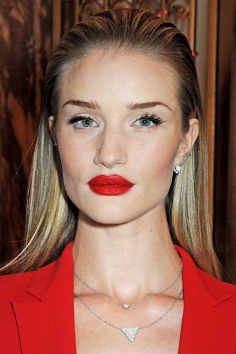 <p>Rosie made a fierce fashion statement at the BFAs, pairing an arresting red pout with brushed-up brows and slick-back, wet-look hair. We wouldn't mess.</p>
<p><a href="http://www.cosmopolitan.co.uk/beauty-hair/news/styles/celebrity/cosmo-hairstyle-of-the-day" target="_self">COSMO'S CELEB HAIRSTYLE OF THE DAY</a></p>
<p><a href="http://www.cosmopolitan.co.uk/beauty-hair/news/styles/celebrity/how-to-do-kelly-brook-blow-dry" target="_blank">GET KELLY BROOK'S PARTY BLOW-DRY</a></p>
<p><a href="http://www.cosmopolitan.co.uk/beauty-hair/news/styles/celebrity/jennifer-lawrence-best-hair-moments?page=1" target="_blank">JENNIFER LAWRENCE'S 9 PIXIE CROP STYLES</a></p>