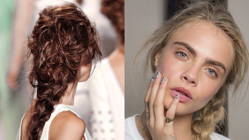 <p><strong>The look:</strong> Plaits are the tress trend that keeps on coming and we're not complaining. This season they're either glossy or matte, but always messy. Handy for those of us who aren't perfectionists!</p>
<p><strong>The shows:</strong> Rachel Zoe (left) and Giles (right)</p>
<p><strong>The tip:</strong> Arm yourself with a cocktail of products for a chalky grip and to seal the shape. At the Giles show they used Label.M Professional Resurrection Style Dust, Miracle Fibre and Extreme Hold Hairspray.</p>
<p><a href="http://www.cosmopolitan.co.uk/beauty-hair/news/trends/spring-summer-2014-beauty-trends" target="_self">SPRING/SUMMER 2014 BEAUTY TREND REPORT</a></p>
<p><a href="http://www.cosmopolitan.co.uk/fashion/shopping/spring-fashion-trends-2014" target="_blank">SPRING/SUMMER 2014 FASHION TRENDS</a></p>
<p><a href="http://www.cosmopolitan.co.uk/beauty-hair/news/styles/celebrity/cosmo-hairstyle-of-the-day" target="_self">COSMO'S CELEBRITY HAIRSTYLE OF THE DAY</a></p>