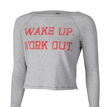 <p>Who needs a Personal Trainer, when you can have a bossy slogan sweater telling you what to do instead?</p>
<p>Wake Up Workout Cropped Top, now £35, <a href="http://www.sweatybetty.com/wake-up-workout-cropped-top-prodsb548_greymrl/" target="_blank">sweatybetty.com</a></p>
<p><a href="http://www.cosmopolitan.co.uk/body/8-fun-ways-to-work-out-2014" target="_blank">8 HIP NEW WAYS TO GET FIT IN 2014</a></p>
<p><a href="http://www.cosmopolitan.co.uk/diet-fitness/fitness/2014-fitness-exercise-dvd-reviews" target="_blank">2014 FITNESS DVDS TRIED, & TESTED</a></p>
<p><a href="http://www.cosmopolitan.co.uk/fashion/shopping/" target="_blank">FASHION TRENDS: WHAT TO WEAR RIGHT NOW</a></p>
