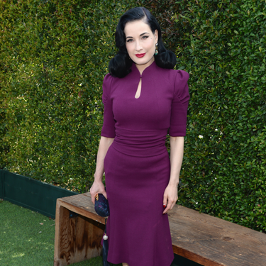 <p>Basically, Dita von Teese can do no wrong - and this purple Carolina Herrera dress is no exception, showcasing that infamous weeny waist a treat. Styled with matching Loubs and her trademark red lips, our love affair with DVT is still going strong.</p>
<p><a href="http://www.cosmopolitan.co.uk/fashion/love/" target="_blank">VOTE ON CELEBRITY STYLE</a></p>
<p><a href="http://www.cosmopolitan.co.uk/fashion/shopping/womens-clothing-under-ten-pounds" target="_blank">SHOP WOMEN'S FASHION FOR £10 OR LESS</a></p>
<p><a href="http://www.cosmopolitan.co.uk/fashion/celebrity/" target="_blank">SEE THE LATEST CELEBRITY TRENDS</a></p>