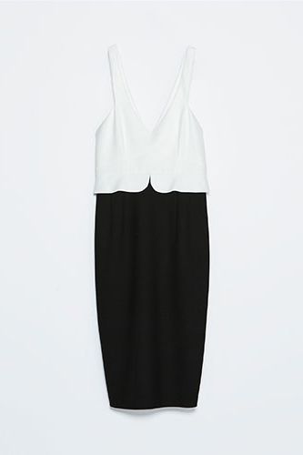 <p>If you're meeting your date straight after work, you'll need a versatile dress that slips from boardroom to ballroom in a few moves. This two-tone dress from Zara strikes the ideal balance of smart and sexy with its peplum waist detailing, bodycon fit, mid-length and plunge neckline.</p>
<p>Two-tone peplum dress, £39.99, <a href="http://www.zara.com/uk/en/new-collection/woman/dresses/two-tone-peplum-dress-c358003p1707038.html" target="_blank">Zara</a></p>
<p><a href="http://www.cosmopolitan.co.uk/fashion/shopping/dress-spring-fashion-trends-2014" target="_blank">12 DRESSES THAT SCREAM SPRING</a></p>
<p><a href="http://www.cosmopolitan.co.uk/fashion/shopping/new-in-store/what-to-wear-this-week-20-01-14" target="_blank">NEW IN STORE THIS WEEK</a></p>
<p><a href="http://www.cosmopolitan.co.uk/fashion/shopping/womens-clothing-under-ten-pounds" target="_blank">DAILY FASHION FIX</a></p>