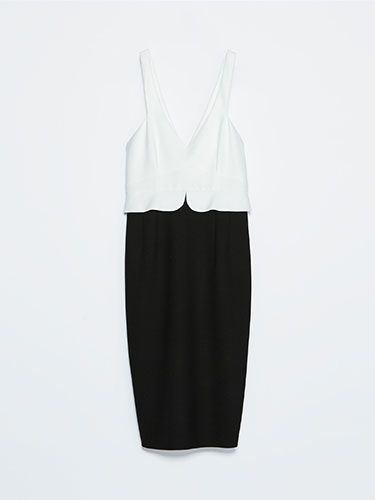<p>If you're meeting your date straight after work, you'll need a versatile dress that slips from boardroom to ballroom in a few moves. This two-tone dress from Zara strikes the ideal balance of smart and sexy with its peplum waist detailing, bodycon fit, mid-length and plunge neckline.</p>
<p>Two-tone peplum dress, £39.99, <a href="http://www.zara.com/uk/en/new-collection/woman/dresses/two-tone-peplum-dress-c358003p1707038.html" target="_blank">Zara</a></p>
<p><a href="http://www.cosmopolitan.co.uk/fashion/shopping/dress-spring-fashion-trends-2014" target="_blank">12 DRESSES THAT SCREAM SPRING</a></p>
<p><a href="http://www.cosmopolitan.co.uk/fashion/shopping/new-in-store/what-to-wear-this-week-20-01-14" target="_blank">NEW IN STORE THIS WEEK</a></p>
<p><a href="http://www.cosmopolitan.co.uk/fashion/shopping/womens-clothing-under-ten-pounds" target="_blank">DAILY FASHION FIX</a></p>
