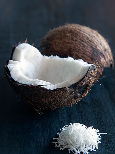 <p><strong>Natasha says:</strong> "Coconut is high in omega 3 which are the essential fatty acids to help keep your skin soft and brilliant to help grow your hair". This 'good fat' aids the health of the skin's cell membrane which acts as a barrier to ageing aggressors like pollution and UV rays.</p>
<p><strong>Try eating:</strong> Coconut oil (which is usually solid) is one of the healthiest and most versatile cooking and beauty buys. We like Tiana Organic fair Trade Cold Pressed Extra Virgin Coconut Oil. Cocoface coconuts have delicious water – also incredibly hydrating and PH levels balancing - and can be cut open to eat. Being raw and un-pasteurised the maximum benefits are maintained compared to shelf bought water.</p>
<p><a href="http://www.cosmopolitan.co.uk/diet-fitness/diets/10-best-weight-loss-tips" target="_blank">GOLDEN WEIGHT LOSS RULES</a></p>
<p><a href="http://www.cosmopolitan.co.uk/diet-fitness/diets/health-benefits-of-protein" target="_blank">WHY YOU SHOULD EAT MORE PROTEIN</a></p>
<p><a href="http://www.cosmopolitan.co.uk/diet-fitness/diets/easy-ways-to-reduce-your-sugar-intake" target="_blank">SAY GOODBYE TO SUGAR</a></p>