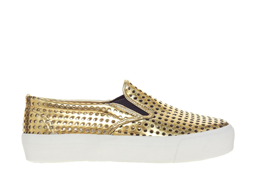 <p>Add some skater boi (girl) chic with these shiny slip-ons.</p>
<p>Gold skater shoes, £22, <a href="http://www.asos.com/ASOS/ASOS-DIALOG-Trainers/Prod/pgeproduct.aspx?iid=3367994&cid=6456&sh=0&pge=0&pgesize=36&sort=-1&clr=Gold" target="_blank">asos.com</a></p>
<p><a href="http://cosmopolitan.co.uk/fashion/news/cara-delevingne-chanel-paris-wedding-dress?click=main_sr">Cara Delevingne wears Chanel wedding dress - and trainers! - at PFW</a></p>
<p><a href="http://www.cosmopolitan.co.uk/celebs/entertainment/the-cara-delevingne-faces-book" target="_blank">The many funny faces of Cara Delevingne</a></p>
<p><a href="http://www.cosmopolitan.co.uk/fashion/shopping/dress-spring-fashion-trends-2014" target="_blank">12 dresses that SCREAM spring</a></p>