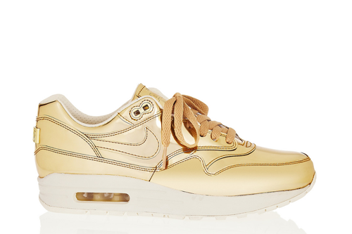 <p>These trainers are THE SHIZZLE. Swish gold leather, anyone? Wear with white for a proper 'pop'.</p>
<p>Nike Air Max Liquid Gold, £125, <a href="http://www.net-a-porter.com/product/391352" target="_blank">net-a-porter.com</a></p>
<p><a href="http://cosmopolitan.co.uk/fashion/news/cara-delevingne-chanel-paris-wedding-dress?click=main_sr">Cara Delevingne wears Chanel wedding dress - and trainers! - at PFW</a></p>
<p><a href="http://www.cosmopolitan.co.uk/celebs/entertainment/the-cara-delevingne-faces-book" target="_blank">The many funny faces of Cara Delevingne</a></p>
<p><a href="http://www.cosmopolitan.co.uk/fashion/shopping/dress-spring-fashion-trends-2014" target="_blank">12 dresses that SCREAM spring</a></p>