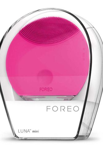 <p><strong>THEY SAY:</strong> FOREO's latest skincare device, the LUNA™ Mini, offers deeper, gentler cleansing, and enhances the absorption of skincare products for a radiant, healthier-looking glow. For clearer, brighter skin and pores that are cleansed of blemish-causing impurities use twice a day.</p>
<p><strong>WE SAY:</strong> The Luna Mini has silicone rubber 'bristles' and sonic technology that 'shakes loose' the grubbiness in your pores, making for, as far as I'm concerned, a gentler deep-cleansing experience than the one you get from rotating brushes. It's waterproof so you can even use it in the shower – just rub your cleanser on your face, then massage it for a minute or so with this thingie. Feels nice and looks cool, in its selection of fashionable colours.</p>
<p><strong>SCORE:</strong> 9/10</p>
<p><strong>Foreo Luna Mini Facial-Cleansing Device, £99 <a href="http://www.harveynichols.com/" target="_blank">harveynichols.com</a></strong></p>