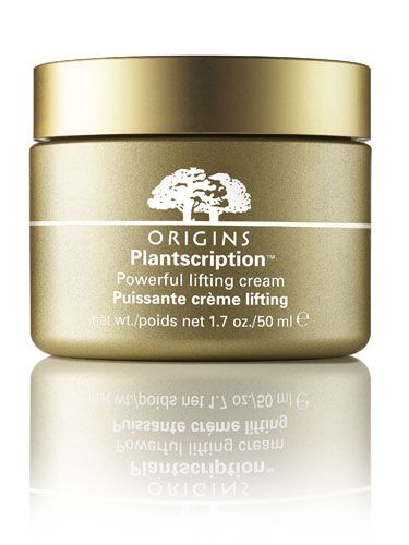 <p>THEY SAY: A high-performing plant-powered formula that works deep within the skin's surface to help visibly lift and revolumize skin, ultimately restoring youthful facial definition.</p>
<p>WE SAY: "This promises to counteract slack skin with exotic plant ingredients that boost production of skin-tautening elastin and volume-restoring collagen. It's rich and sumptuous but absorbs well, leaving my skin looking and feeling supremely smooth and hydrated. It won't take much encouragement to finish the pot and achieve maximum results."</p>
<p>Inge, Beauty Director</p>
<p>SCORE: 7.5/10</p>
<p><a href="http://www.origins.com/index.tmpl">Origins Plantscriptions Powerful Lifting Cream, £50</a></p>