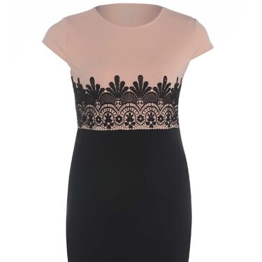 <p>If you're going on a date straight from work, this dress is a winner. Chic enough to impress both your boss AND your boy, the clever colour blocking and deco detail draws the eye to all the right places. Switch work flats for party heels and you're set to sizzle.</p>
<p>Lace crochet waist pencil bodycon dress, £24, <a href="http://www.justcurvy.com/shop/whats-new/black-and-nude-lace-crochet-waist-pencil-midi-bodycon-dress" target="_blank">justcurvy.com</a></p>
<p><a href="http://www.cosmopolitan.co.uk/fashion/shopping/date-dresses-womens-cheap-clothing" target="_blank">SHOP: DATE DRESSES FOR £20 OR LESS</a></p>
<p><a href="http://www.cosmopolitan.co.uk/fashion/shopping/dress-spring-fashion-trends-2014" target="_blank">12 DRESSES THAT SCREAM SPRING</a></p>
<p><a href="http://www.cosmopolitan.co.uk/fashion/shopping/kelly-brook-valentines-lingerie-new-look" target="_blank">KELLY BROOK'S SEXY VALENTINE'S LINGERIE RANGE</a></p>
