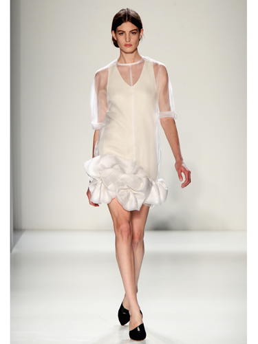 <p>Sculptural, sheer and oh-so stylish, this frothy little frock is just dreamy. Time for the LBD to take a back seat?</p>
<p><a href="http://www.cosmopolitan.co.uk/fashion/Fashion-week/fashion-week-daily-live-streams" target="_blank">WATCH NEW YORK FASHION WEEK LIVE (FROM YOUR SOFA)</a></p>
<p><a href="http://cosmopolitan.co.uk/fashion/news/victoria-beckham-fashion-skype-documentary?click=main_sr" target="_blank">GO BEHIND-THE-SCENES AT VB'S FASHION LABEL HQ</a></p>
<p><a href="http://www.cosmopolitan.co.uk/fashion/shopping/dress-spring-fashion-trends-2014" target="_blank">SHOP 12 DRESSES THAT SCREAM SPRING</a></p>