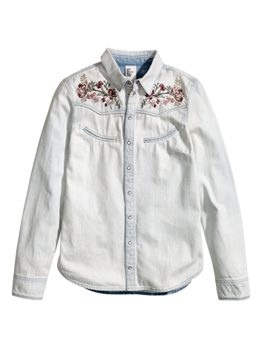 <p>You can never have too many shirts, and this faded beauty, complete with folkish embroidery, gives serious vintage vibes - perfect for this season's love of all things 70s.</p>
<p>Denim shirt, £29.99, <a href="http://www.hm.com/gb/product/21787?article=21787-A" target="_blank">hm.com</a></p>
<p><a href="http://www.cosmopolitan.co.uk/fashion/shopping/spring-fashion-trends-2014?page=1" target="_blank">7 BIG FASHION TRENDS FOR SPRING 2014</a></p>
<p><a href="http://www.cosmopolitan.co.uk/fashion/shopping/chanel-couture-trainers-high-street" target="_blank">SHOP 10 SOUPED-UP SNEAKERS</a></p>
<p><a href="http://www.cosmopolitan.co.uk/fashion/shopping/date-dresses-curvy-girls" target="_blank">8 DATE DRESSES FOR CURVY GIRLS</a></p>