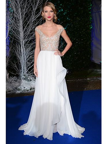<p>Taylor Swift looked beyond amazing when she rocked up at the Winter Whites Gala in this stunning Reem Acra dress.</p>
<p>The gown featured a sheer, lace bodice and flowing cream skirt. Taylor accessorized with a sparkling Jenny Packham clutch. We love!</p>
<p><a href="http://www.cosmopolitan.co.uk/fashion/love/love-it-or-loathe-it-naomie-harries-burberry-prorsum-dress" target="_blank">LOVE IT OR LOATHE IT: NAOMIE HARRIS</a></p>
<p><a href="http://www.cosmopolitan.co.uk/fashion/love/love-it-or-loathe-it-lady-gaga-jumpsuit-glasses-tokyo" target="_blank">LADY GAGA'S SAFARI KHAKI</a></p>
<p><a href="http://www.cosmopolitan.co.uk/beauty-hair/news/styles/celebrity/jennifer-lawrence-best-hair-moments?page=1" target="_blank">J-LAW'S VERSATILE PIXIE CUT</a></p>
<p> </p>