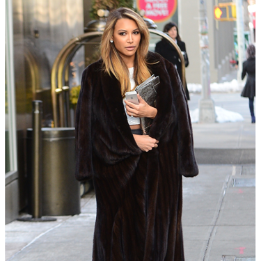 <p>The Glee actress looked more than a little bit Kim Kardashian-esque in-between shows at New York Fashion Week, in her crop-top and bodycon skirt plus this fabulous faux fur coat. Extra points for shoulder-robing, too.</p>
<p><a href="http://www.cosmopolitan.co.uk/fashion/news/new-york-fashion-week-street-style-aw14" target="_blank">STREET STYLE FROM NEW YORK FASHION WEEK</a></p>
<p><a href="http://www.cosmopolitan.co.uk/fashion/news/celebs-new-york-fashion-week-aw14" target="_blank">SEE WHAT THE CELEBS ARE WEARING ON THE NYFW FROW</a></p>
<p><a href="http://www.cosmopolitan.co.uk/fashion/shopping/chanel-couture-trainers-high-street" target="_blank">SHOP: 10 SOUPED-UP SNEAKERS</a></p>
