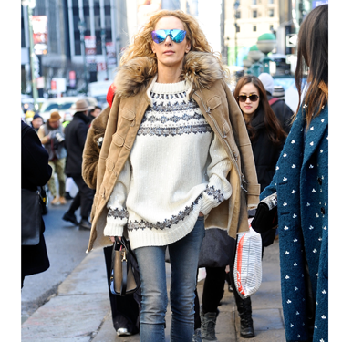 <p>This stylish show-goer has a swagger in her step and that's because she KNOWS she's owning that sidewalk. A very stylish take on ski-wear sees a Fair Isle knit, heavyweight parka (shoulder-robed, natch), visor-like shades and chunky heeled Timberlands make for one very cute 'n' cosy look.</p>
<p><a href="http://www.cosmopolitan.co.uk/fashion/news/victoria-beckham-nyfw-show-2014" target="_blank">VICTORIA BECKHAM'S AW14 SHOW - CATWALK PICS</a></p>
<p><a href="http://www.cosmopolitan.co.uk/fashion/Fashion-week/fashion-week-daily-live-streams" target="_blank">WATCH NEW YORK FASHION WEEK LIVE (FROM YOUR SOFA)</a></p>
<p><a href="http://www.cosmopolitan.co.uk/fashion/news/celebs-new-york-fashion-week-aw14" target="_blank">SEE WHAT THE CELEBS ARE WEARING ON THE NYFW FROW</a></p>
<p> </p>
<div style="overflow: hidden; color: #000000; background-color: #ffffff; text-align: left; text-decoration: none;"> </div>