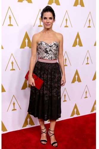 <p>Sandra Bullock is nominated for best actress in a leading role for Gravity. We think her red carpet attire this season has been pretty wow-worthy, too.</p>
<p><a href="http://www.cosmopolitan.co.uk/fashion/news/celebs-new-york-fashion-week-aw14" target="_blank">CELEBRITY STYLE AT NEW YORK FASHION WEEK</a></p>
<p><a href="http://cosmopolitan.co.uk/fashion/celebrity/lupita-nyongo-who-is-she?click=main_sr" target="_blank">10 THINGS YOU SHOULD KNOW ABOUT LUPITA NYONG'O</a></p>
<p><a href="http://cosmopolitan.co.uk/fashion/shopping/date-dresses-curvy-girls?click=main_sr" target="_blank">SHOP 8 GREAT DATE DRESSES FOR CURVY GIRLS</a></p>
