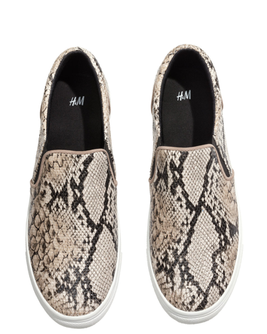 <p>It's been a long time coming but boyish skate shoes are having a moment and we heart this affordable pair from H&M. Wear with leather skinnies and a longline knit for off-duty cool.</p>
<p>Snakeskin skate shoes, £19.99, <a href="http://www.hm.com/gb/product/17697?article=17697-D" target="_blank">hm.com</a></p>
<p><a href="http://www.cosmopolitan.co.uk/fashion/shopping/spring-fashion-trends-2014?page=1" target="_blank">7 BIG FASHION TRENDS FOR SPRING 2014</a></p>
<p><a href="http://www.cosmopolitan.co.uk/fashion/shopping/sexy-bras-big-breasts" target="_blank">5 SEXY BRAS FOR BIG BOOBS</a></p>
<p><a href="http://www.cosmopolitan.co.uk/fashion/news/Topshop-Unique-autumn-winter-2014-London-Fashion-Week" target="_blank">TOPSHOP UNIQUE'S BEST BITS FOR AW14</a></p>