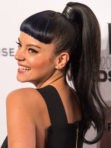 <p>Lily went for FEIRCE and we love the blue flecked fringe and polished ponytail, accessorised with a leather wrap.</p>
<p><a href="http://www.cosmopolitan.co.uk/fashion/news/elle-style-awards-red-carpet-2014" target="_blank">10 AMAZING OUTFITS FROM THE ELLE AWARDS</a></p>
<p><a href="http://www.cosmopolitan.co.uk/beauty-hair/news/trends/celebrity-frow-hair-fashion-week" target="_self">FRONT ROW HAIRSTYLES FROM FASHION WEEK</a></p>
<p><a href="http://www.cosmopolitan.co.uk/beauty-hair/news/styles/hair-trends-spring-summer-2014" target="_blank">HUGE HAIR TRENDS FOR SPRING 2014</a></p>