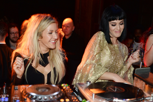<p>Possibly our favourite picture of the night, if not of ALL TIME, Ellie and Katy take to the decks and have a nice time.</p>
<p><a href="http://www.cosmopolitan.co.uk/fashion/news/brits-red-carpet-2014" target="_blank">WHAT DID THE CELEBS WEAR ON THE BRITS RED CARPET?</a></p>
<p><a href="http://www.cosmopolitan.co.uk/fashion/news/celebs-new-york-fashion-week-aw14" target="_blank">CELEBRITY FRONT ROW FASHION AT LFW</a></p>
<p><a href="http://www.cosmopolitan.co.uk/fashion/news/baftas-red-carpet-2014?click=main_sr" target="_blank">SEE CELEBS LOOKING FINE AT THE BAFTAS 2014</a></p>
<p> </p>
<div style="overflow: hidden; color: #000000; background-color: #ffffff; text-align: left; text-decoration: none;"> </div>