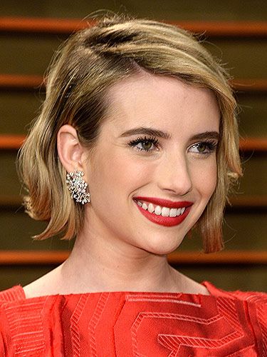 <p>Emma's new bob looked incredible, jujjed-up with texture and a deep side-parting. Her classic red lippy, matching her posh frock, brought some classic glamour to her guise.</p>
<p><strong>MORE OSCARS BEAUTY YOU NEED IN YOUR LIFE:</strong></p>
<p><a href="http://www.cosmopolitan.co.uk/beauty-hair/news/trends/celebrity-beauty/oscars-2014-best-celebrity-beauty" target="_self">10 AMAZING OSCARS 2014 HAIRSTYLES</a></p>
<p><a href="http://www.cosmopolitan.co.uk/beauty-hair/news/beauty-news/margot-robbie-brown-brunette-hair" target="_self">MARGOT ROBBIE GOES BRUNETTE FOR THE OSCARS</a></p>
<p><a href="http://www.cosmopolitan.co.uk/beauty-hair/news/styles/celebrity/lupita-nyong-o-oscars-2014-hairstyles" target="_self">A CLOSE-UP LOOK AT LUPITA NYONG'O'S OSCARS HAIR</a></p>
