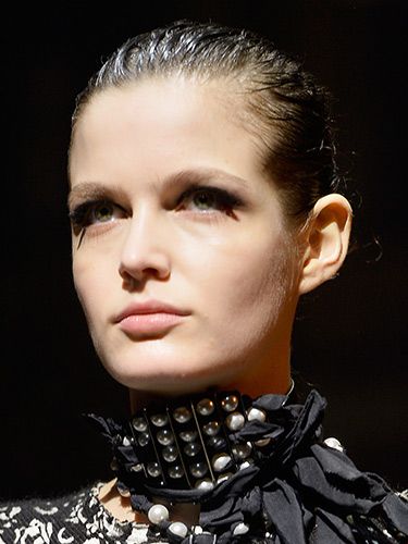 <p>The look: Wet texture tresses that look like you've left the house without hair-drying. A time-saving trend, then! Hairstylist Guido Palau used Revlon products to create the slick up-dos and makeup was focused on heavy dark eye shadow and jumbo lashes.</p>
<p><a href="http://www.cosmopolitan.co.uk/beauty-hair/news/trends/spring-summer-2014-beauty-trends" target="_self">SPRING/SUMMER 2014 BEAUTY TREND REPORT</a></p>
<p><a href="http://www.cosmopolitan.co.uk/beauty-hair/news/styles/hair-trends-spring-summer-2014" target="_blank">HUGE HAIR TRENDS FOR SPRING 2014</a></p>
<p><a href="http://www.cosmopolitan.co.uk/beauty-hair/news/styles/celebrity/cosmo-hairstyle-of-the-day" target="_blank">CELEBRITY HAIRSTYLE OF THE DAY</a></p>