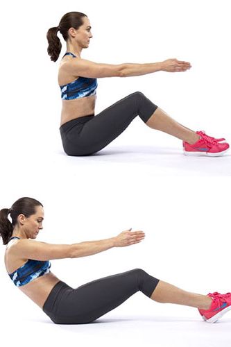 <p>This modified version of a classic Pilates move works wonders for your six-pack. Curl your way towards the floor, tucking into a 'C' shape to maximise the pull in your abs.</p>
<p><strong>The move</strong> Start in a seated position on the floor with your posture straight and tall, your inner core engaged, and your arms straight out in front of you at shoulder height.</p>
<p>Take a deep breath and, as you breathe out, begin to tuck your tailbone underneath you, lowering your back to the floor one vertebra at a time.</p>
<p>Keep your tummy tucked in at all times, maintaining control over your inner core. When you reach the floor, slowly lift back up to the start position, using your abs to pull you up, and then repeat 6 to 12 times.</p>
<p><a href="http://www.cosmopolitan.co.uk/diet-fitness/fitness/the-benefits-of-pilates" target="_blank">WHY WE LOVE PILATES</a></p>
<p><a href="http://www.cosmopolitan.co.uk/diet-fitness/fitness/how-to-improve-your-pilates-workouts" target="_blank">TIPS TO IMPROVE YOUR PILATES</a></p>
<p><a href="http://www.cosmopolitan.co.uk/diet-fitness/fitness/high-intensity-workout-with-Jessie-J" target="_blank">WORK OUT WITH JESSIE J </a></p>
<p> </p>