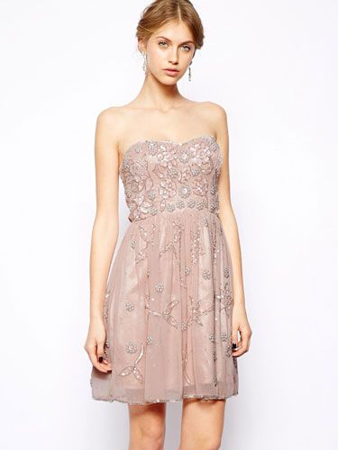 <p>There's nothing like a scattering of embellishment to make a frock sing, especially when offset with a peach-nude shade (stops it from looking OTT). This Frock and Frill number has an Art Deco feel, and you'll be reaching for it long after the wedding.</p>
<p>Frock and Frill embellished dress, £135, <a href="http://www.asos.com/Frock-and-Frill/Frock-and-Frill-Embellished-Bandeau-Skater-Dress/Prod/pgeproduct.aspx?iid=3669485&cid=15156&sh=0&pge=0&pgesize=-1&sort=-1&clr=Dusky+pink" target="_blank">Asos.com</a></p>
<p><a href="http://www.cosmopolitan.co.uk/fashion/shopping/wedding-dress-trends-2014%2010%20" target="_blank">SS14 WEDDING DRESS TRENDS</a></p>
<p><a href="http://www.cosmopolitan.co.uk/fashion/shopping/top-ten-wedding-dresses-on-film%20" target="_blank">BEST WEDDING DRESSES FROM THE FILMS</a></p>
<p><a href="http://www.cosmopolitan.co.uk/blogs/cosmo-blog-awards-2013/rock-n-roll-bride-best-alternative-wedding-ideas-photos-tattoos-blog-awards?click=main_sr" target="_blank">ROCK N ROLL BRIDE'S BEST EVER WEDDINGS</a></p>