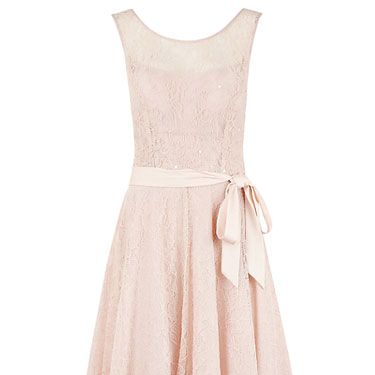 <p>Lace, prom and nude styles never date - and this dress combines all three. It's actually more of a pale pink shade in the flesh, which is a winner for most complexions. Trust us, you'll be swishing around in this number all night. Just let the bride have the first dance, okay?</p>
<p>Kaliko lace prom dress, £149, <a href="http://www.johnlewis.com/kaliko-lace-prom-dress-pink/p1239702" target="_blank">johnlewis.com</a></p>
<p><a href="http://www.cosmopolitan.co.uk/fashion/shopping/wedding-dress-trends-2014" target="_blank">SS14 WEDDING DRESS TRENDS</a></p>
<p><a href="http://www.cosmopolitan.co.uk/fashion/shopping/top-ten-wedding-dresses-on-film%20" target="_blank">BEST WEDDING DRESSES FROM THE FILMS</a></p>
<p><a href="http://www.cosmopolitan.co.uk/blogs/cosmo-blog-awards-2013/rock-n-roll-bride-best-alternative-wedding-ideas-photos-tattoos-blog-awards?click=main_sr" target="_blank">ROCK N ROLL BRIDE'S BEST EVER WEDDINGS</a></p>