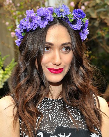 <p>How's this for Coachella hair inspo? Emmy nailed hippy chic in LA with undone waves and a crown of flowers. Her vibrant magenta lip sealed the deal.</p>
<p><a href="http://www.cosmopolitan.co.uk/beauty-hair/news/trends/celebrity-beauty/lupita-nyong-for-lancome-pictures" target="_self">SEE LUPITA NYONG'O AS THE FACE OF LANCOME</a></p>
<p><a href="http://www.cosmopolitan.co.uk/beauty-hair/news/trends/celebrity-beauty/beyonce-makeup-artist-sir-john-tips" target="_blank">BEYONCE'S MAKEUP ARTIST SHARES HIS TIPS</a></p>
<p><a href="http://www.cosmopolitan.co.uk/beauty-hair/news/styles/celebrity/celebrity-bob-hairstyles" target="_blank">THE BEST CELEBRITY BOB HAIRSTYLES</a></p>