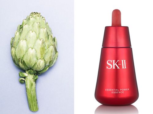 <p><strong>Spotted in: </strong>SKII Essential Power Essence, £117 <a href="http://www.harrods.com" target="_blank">harrods.com</a></p>
<p><strong>Why?</strong> "Artichoke has long been known for its beneficial effects on skin," says the SKII press release. Well, call me an idiot but that's some universal knowledge that passed me by completely. A quick google tells me the bulb is full of antioxidants and peptides, and also features skincare hero niacinamide – does sound like an age-busting plant to me.</p>
<p><strong>What's it like?</strong> SKII is a master of fairy-light textures that refine and brighten skin and these plumping, hydrating drops are no exception. Pitera, the brands' Sake-derived hero ingredient, is in here too, and that stuff definitely makes skin more translucent.</p>