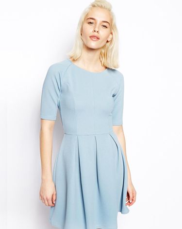 <p>Pastels are everywhere this spring. This pale blue number is a demure, ladylike choice and will look great with some cat eye sunglasses.</p>
<p>Pale blue skater dress, £30, <a href="http://www.asos.com/ASOS/ASOS-Textured-Skater-Dress/Prod/pgeproduct.aspx?iid=3393628&cid=2623&Rf900=1465&sh=0&pge=1&pgesize=36&sort=3&clr=Blue" target="_blank">Asos.com</a></p>
<p><a href="http://www.cosmopolitan.co.uk/fashion/shopping/how-to-style-the-midi-skirt-trend-top-tips" target="_blank">10 WAYS TO STYLE THE MIDI SKIRT</a></p>
<p><a href="http://www.cosmopolitan.co.uk/fashion/shopping/Kate-Moss-Topshop-collection-spring-summer-2014-best-pieces" target="_blank">KATE MOSS FOR TOPSHOP: THE EDIT</a></p>
<p><a href="http://www.cosmopolitan.co.uk/fashion/shopping/how-to-wear-boyfriend-jeans" target="_blank">BOYFRIEND JEANS: THE NEED-TO-KNOW</a></p>